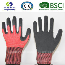 Cut Resistant Safety Work Glove   with Foam Latex  Coated   Safety Gloves